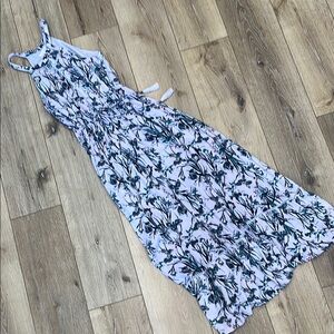 Rachel Ashwell Lavender Floral Sleeveless Mid Dress - S